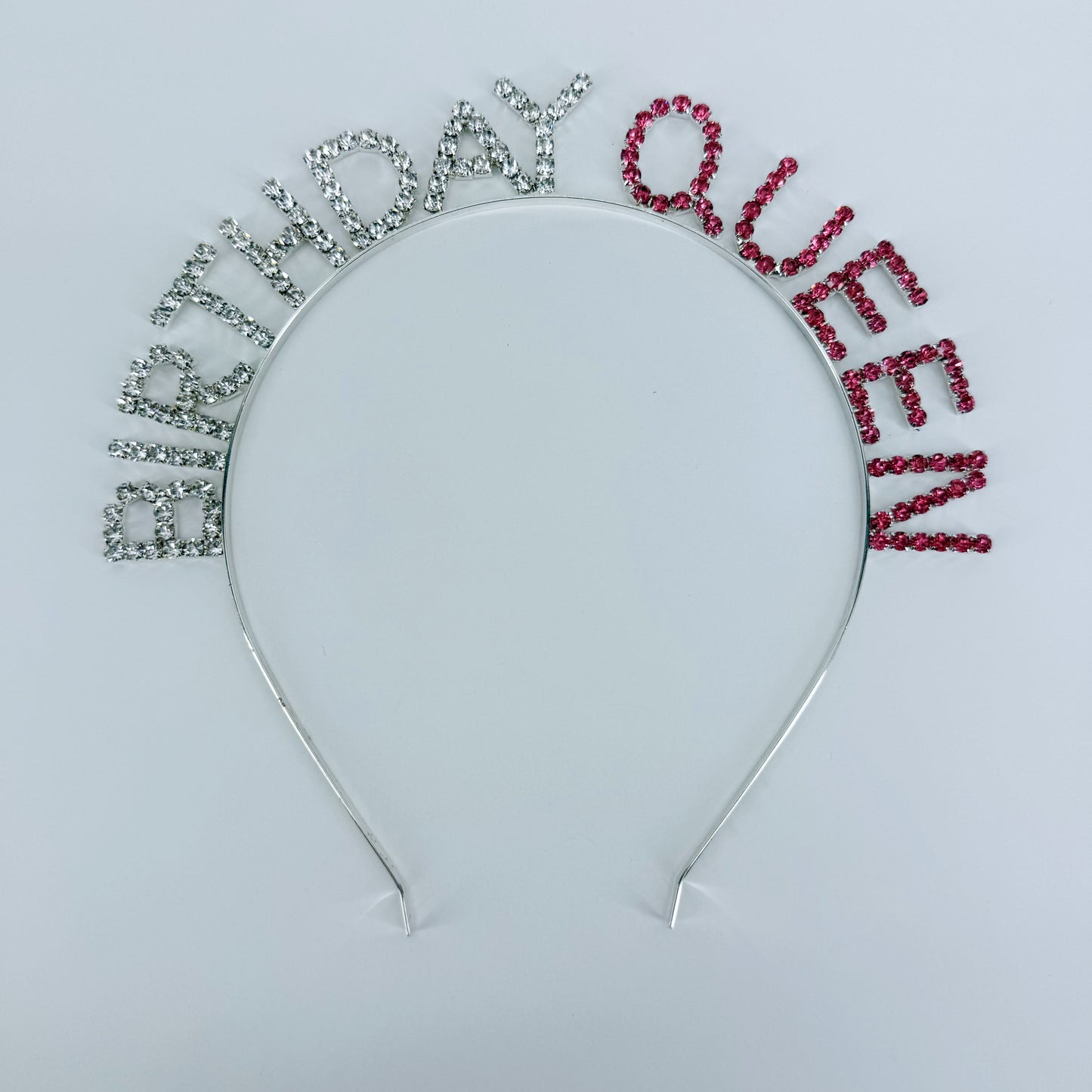Gold, Silver or Pink Finish Birthday Queen Headband