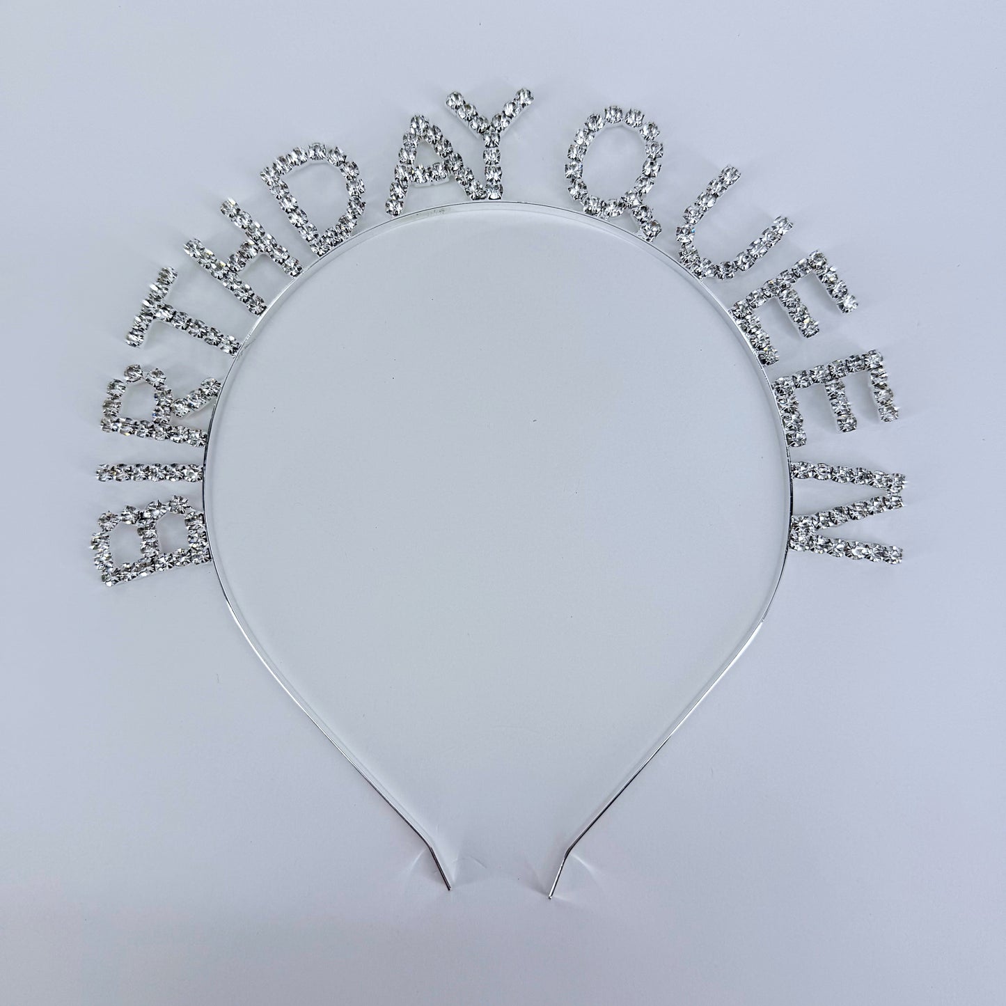 Gold, Silver or Pink Finish Birthday Queen Headband