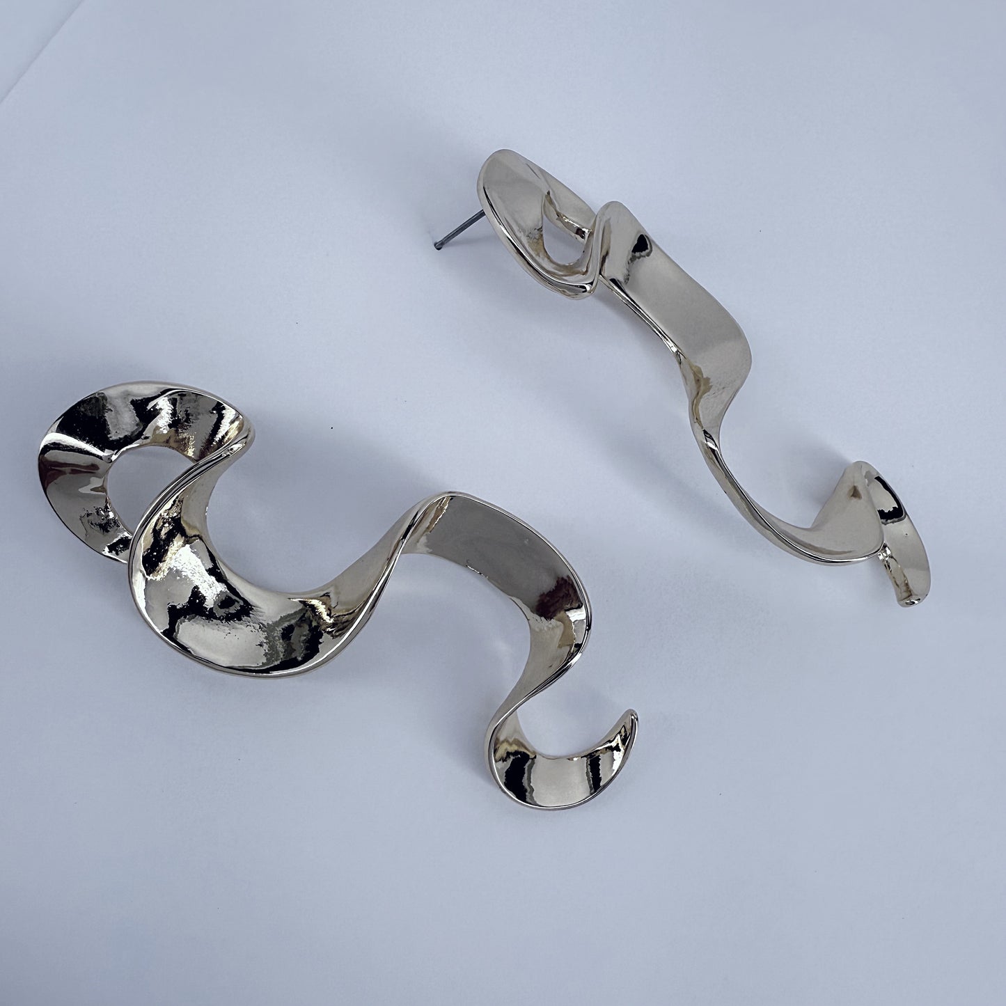Post Back Metal Earrings Gold Or Silver Finish