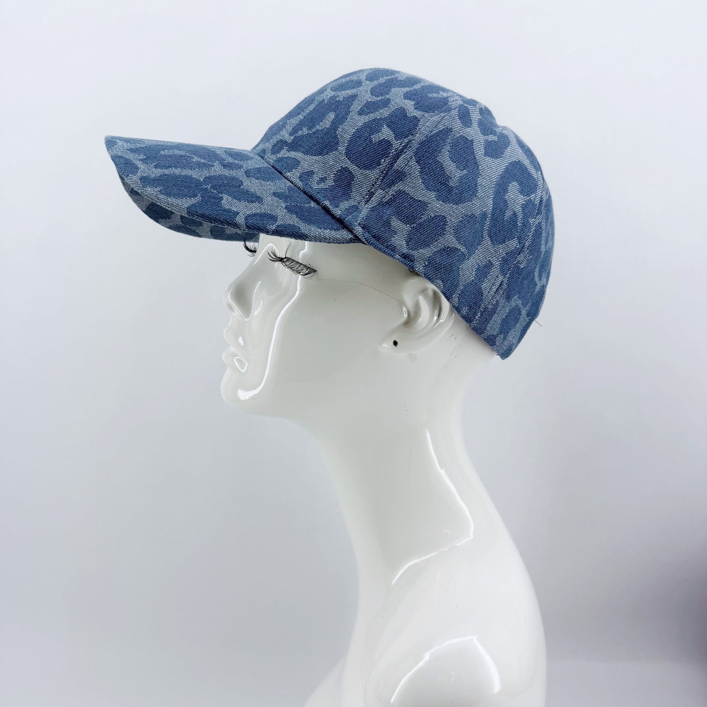 Light or Dark Animal Print Denim Baseball Hat