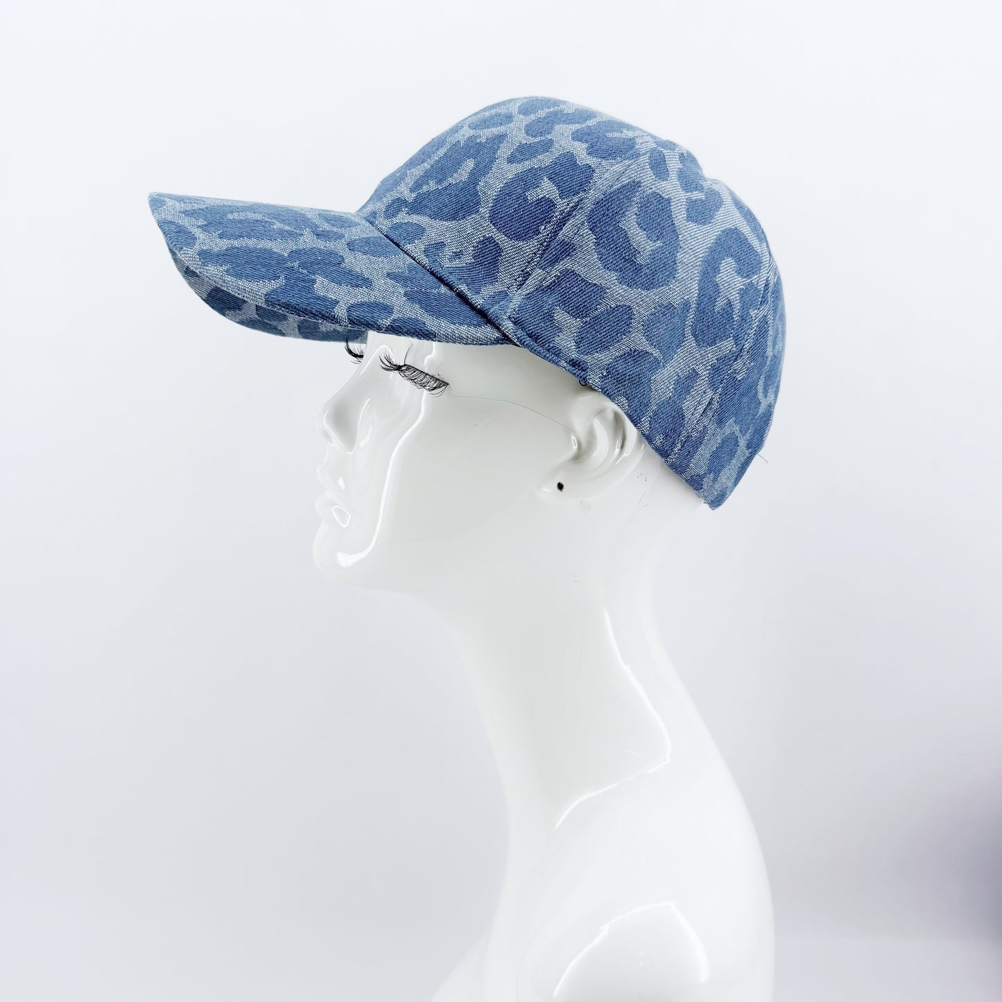 Light or Dark Animal Print Denim Baseball Hat