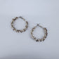 40mm Twisted Metal Design Hoop Earrings