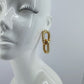 Rope Design Cuban Links Drop Dangle Earrings