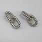 Rope Design Cuban Links Drop Dangle Earrings