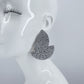 Rhinestones Double Fan Shape Earrings