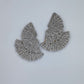 Rhinestones Double Fan Shape Earrings