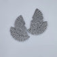 Rhinestones Double Fan Shape Earrings