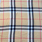 Checkered Beige Cotton Square Blanket Scarf
