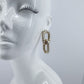 Rope Design Cuban Links Drop Dangle Earrings