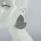 Rhinestones Double Fan Shape Earrings