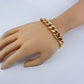 Gold or Silver Finish Cuban Link Bracelet