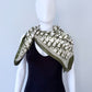 Olive Silk Feel Square Scarf Initial D Print