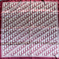 Red Silk Feel Square Scarf Initial D Print