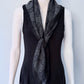 Black Cotton Square Scarf