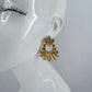 Metal Leaf Design Post Back Earring With A Beautiful Leaf Dangle