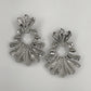 Metal Leaf Design Post Back Earring With A Beautiful Leaf Dangle