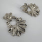 Metal Leaf Design Post Back Earring With A Beautiful Leaf Dangle