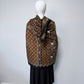 Black Flower Blanket Cashmere feel Square Scarf
