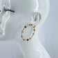Hoop Earrings With Textured Hammered Beads