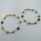 Hoop Earrings With Textured Hammered Beads