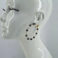Hoop Earrings With Textured Hammered Beads