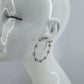 Hoop Earrings With Textured Hammered Beads