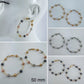 Hoop Earrings With Textured Hammered Beads