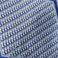 Blue Silk Feel Pleated Scarf With Rhinestones