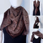Brown Cotton Square Scarf