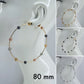 Bi Hoop Earrings With Hammered Beads