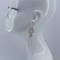 Hoop Cross Design Earrings With Cross Rhinestones Design