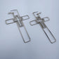 Hoop Cross Design Earrings With Cross Rhinestones Design