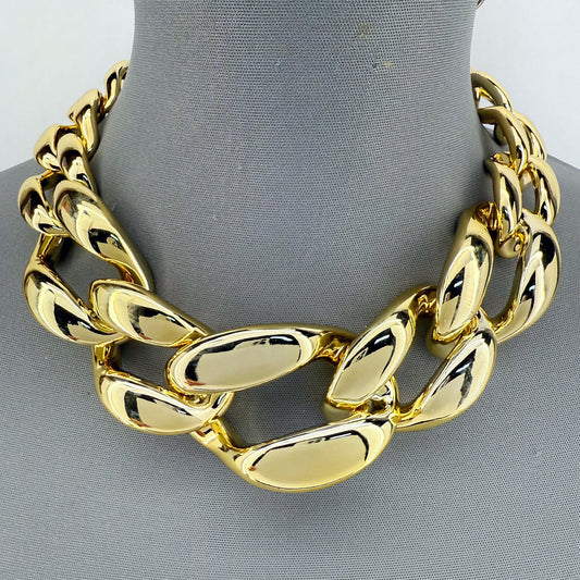 Gold Chunky Link Necklace
