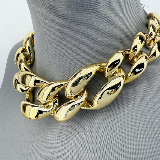 Gold Chunky Link Necklace
