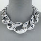 Silver Chunky Link Necklace