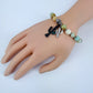 Natural Stone with Cactus Charms Bracelet