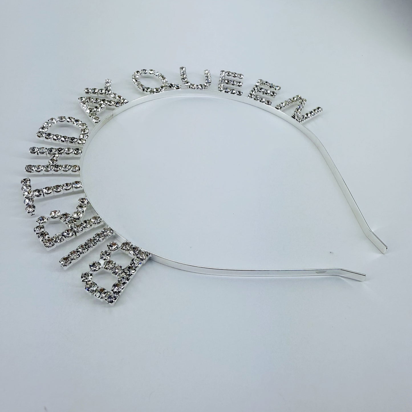 Gold, Silver or Pink Finish Birthday Queen Headband