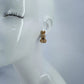 Velveteen Fluffy Bunny Silver Finish Stud Earrings