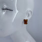 Velveteen Fluffy Kitty Cat Silver Finish Stud Earrings