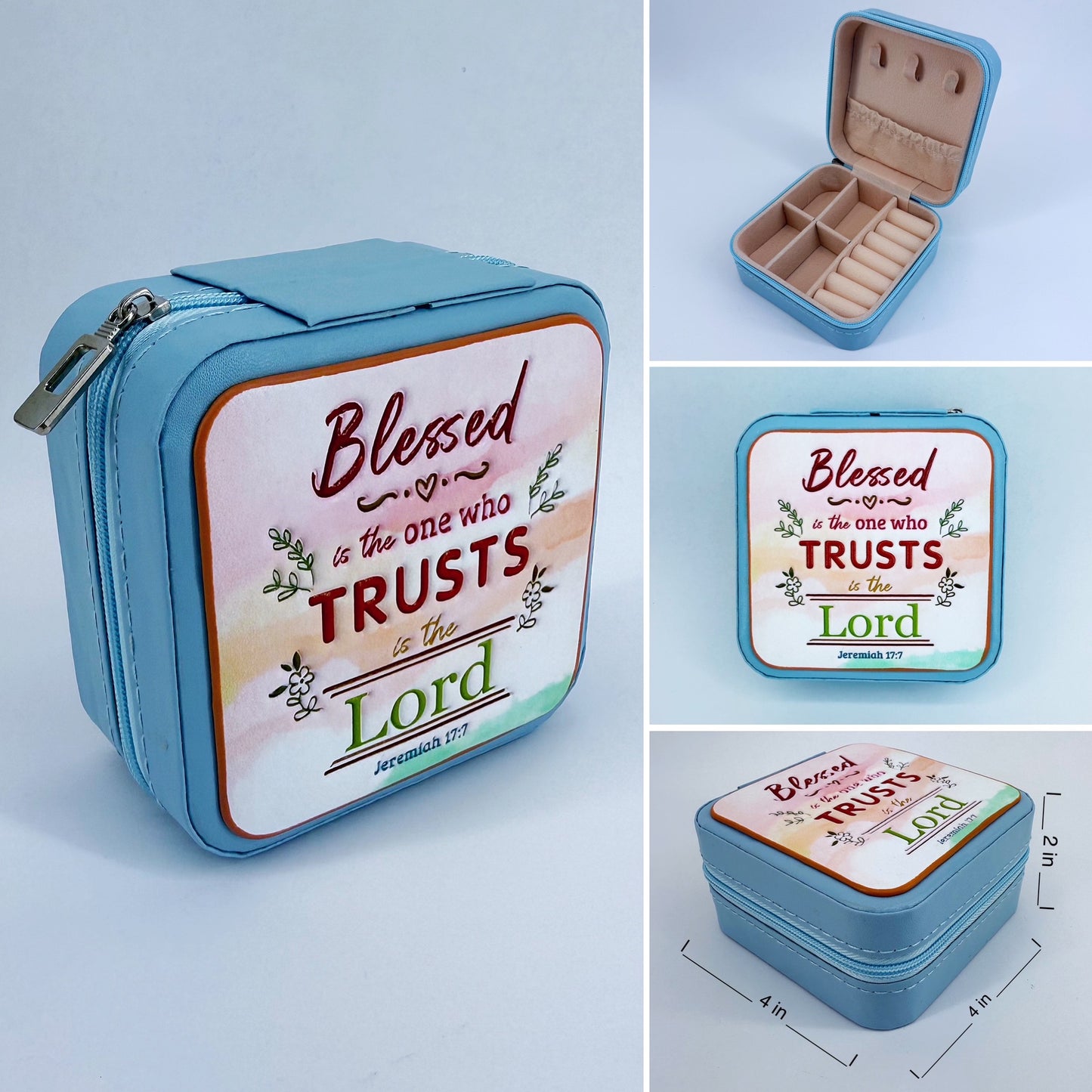Tooled Leather Jewelry Box With Stunning Design Inspired By Jeremiah 17:7