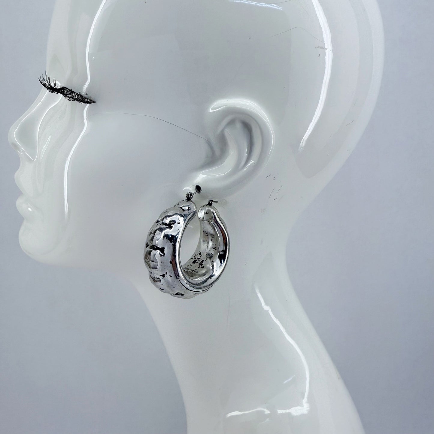 Tailored Texture Hoop Earrings