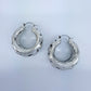 Tailored Texture Hoop Earrings