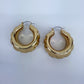 Tailored Texture Hoop Earrings