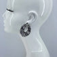 Silver Finish Tailored Hoop Earrings With Classic Western Pattern Design