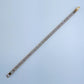 Gold Finish Baguette Cubic Zirconia Bracelet