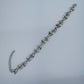 Silver Finish Z-shaped Design Link Chain Bracelet