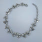 Silver Finish Z-shaped Design Link Chain Bracelet