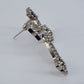 Catholic Cross with Clear Rhinestones Brooch