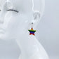 Start Metal Design Earrings With Rainbow Color Come With Gold Or Silver Finish