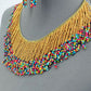 Multicolor Beaded Necklace Set